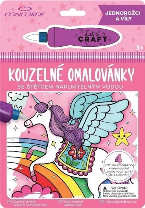 Hauptbild des Produkts Kouzelné omalovánky CONCORDE, Jednorožci a víly