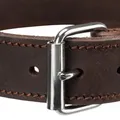 Weiteres Produktbild Lederhalsband RUSTIC - dunkelbraun M: 37-44cm/25mm