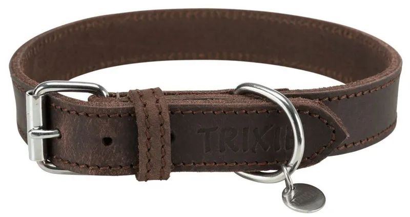 Hauptbild des Produkts Kožený obojek RUSTIC - tmavě-hnědá M-L: 42-48cm/25mm