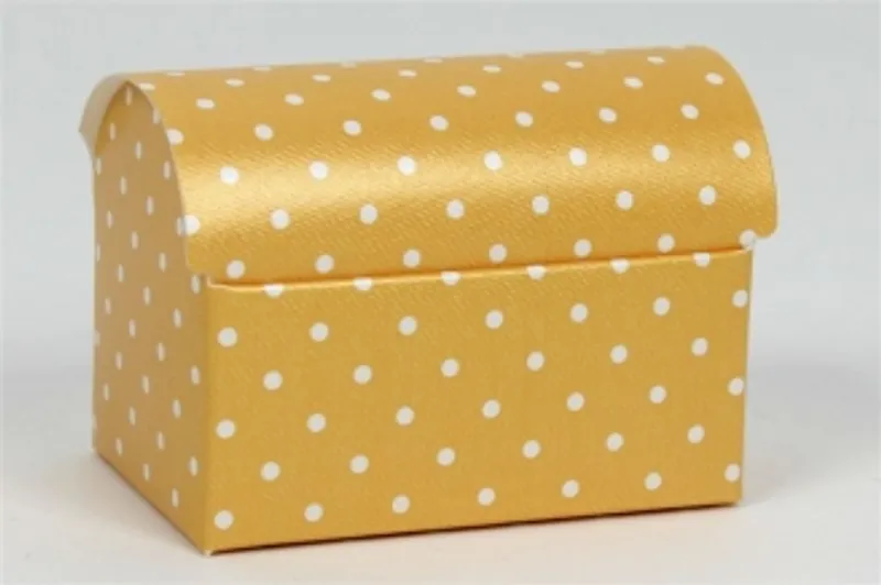 Hauptbild des Produkts Krabice Cofanetto 70 x 45 x 52 mm žlutá+bílé puntíky