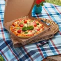 Weiteres Produktbild Pizzakarton (aus Mikrowellpappe) kraft 26 x 26 x 4 cm [100 St.]