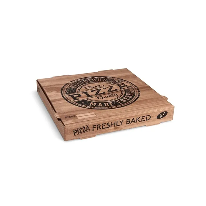 Hauptbild des Produkts Krabice na pizzu (mikrovlnitá lepenka) kraft 28 x 28 x 4 cm [100 ks]