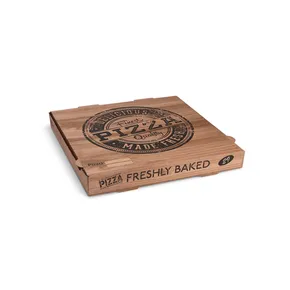 Pizzakarton (aus Mikrowellpappe) kraft 29 x 29 x 4 cm [100 St.]