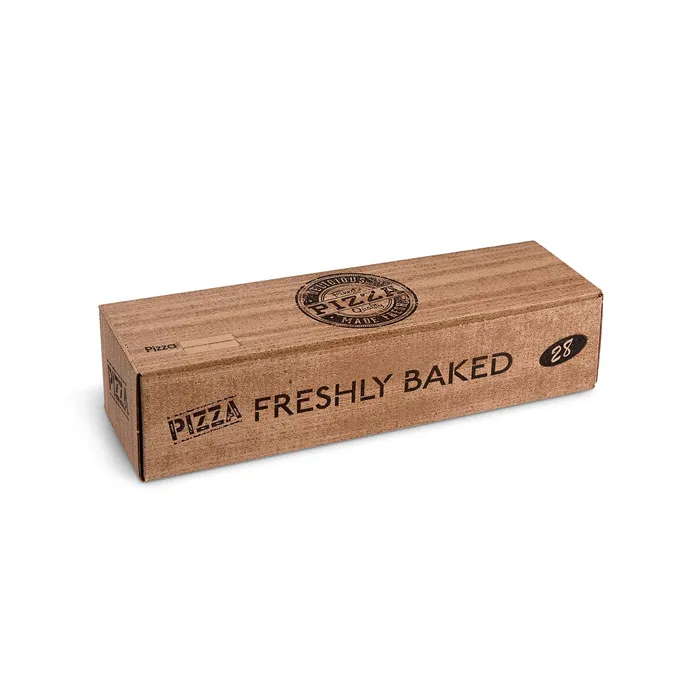 Hauptbild des Produkts Krabice na pizzu (mikrovlnitá lepenka) Roll-up kraft 28 x 8 x 7 cm [100 ks]