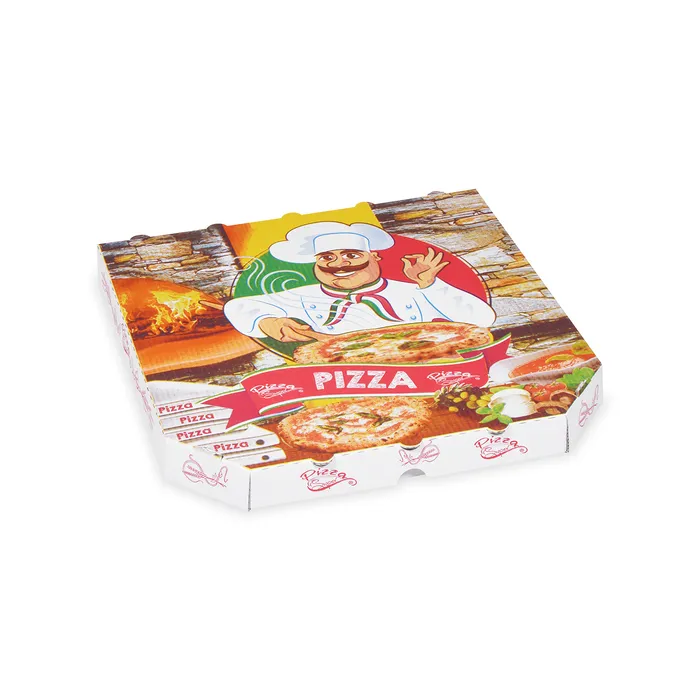 Hauptbild des Produkts Krabice na pizzu z vlnité lepenky 30 x 30 x 3 cm [100 ks]