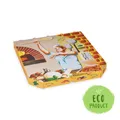 Pizzakarton aus Mikrowellpappe 32 x 32 x 3 cm [100 St.]