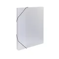 PP-Box mit Gummi A4 Opaline klar