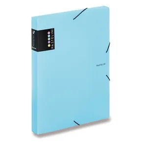 PP-Box mit Gummi A4 PASTELINI blau