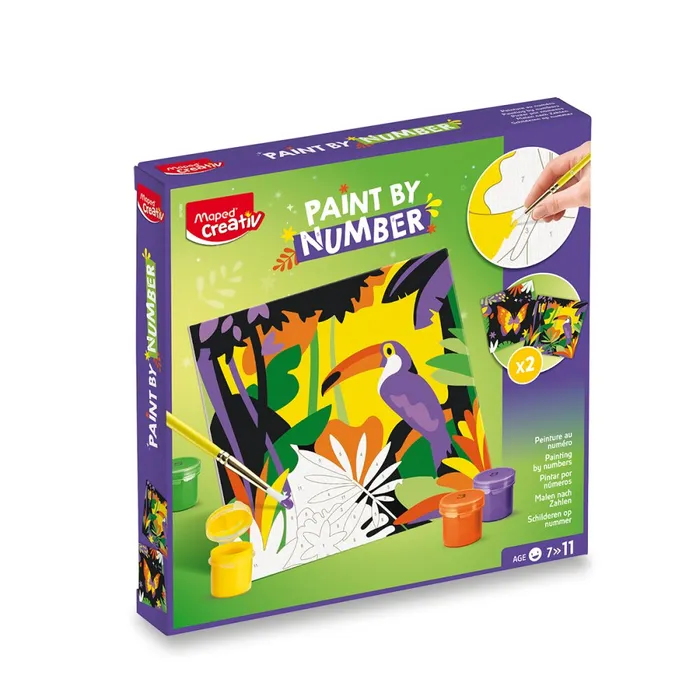 Hauptbild des Produkts Kreativní sada Maped Creativ Paint by number tukan a motýl