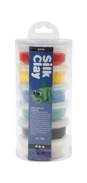 Hauptbild des Produkts Kreativní sada "Silk Clay", 6 barev, CREOTIME