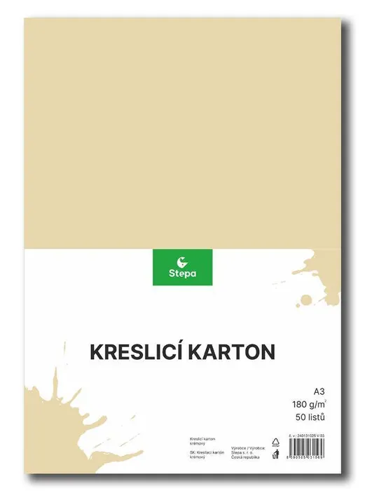 Hauptbild des Produkts Kreslící karton A3-180g krémový [50 listů]