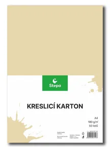 Zeichenkarton A4-180g creme [50 Blatt]