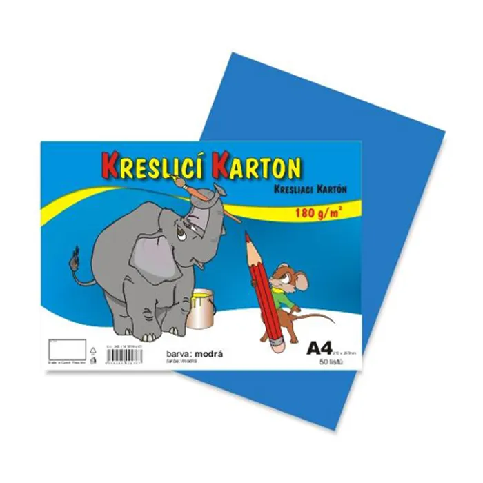 Hauptbild des Produkts Kreslící karton A4-180g světle modrý [50 listů]