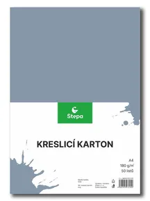 Zeichenkarton farbig A4/180g - grau [50 Blatt]