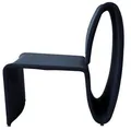 Stuhl "Aero", schwarz, Metall und Netz, ALBA