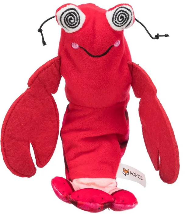Hauptbild des Produkts Kreveta jako živá, mrskající se, s catnipem, látka, 23 cm