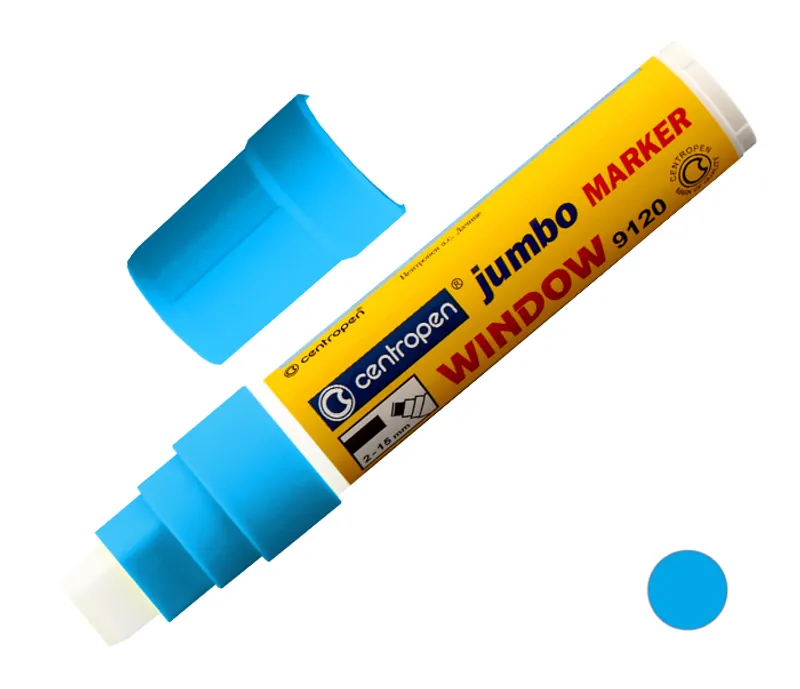 Hauptbild des Produkts Křídový fix na sklo Centropen JUMBO WINDOW 9120 modrý
