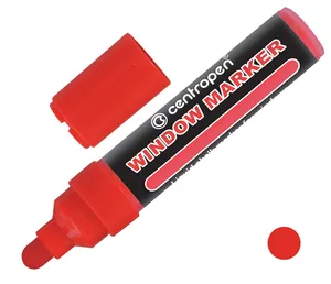 Kreidemarker für Glas Centropen JUMBO WINDOW 9121 rot