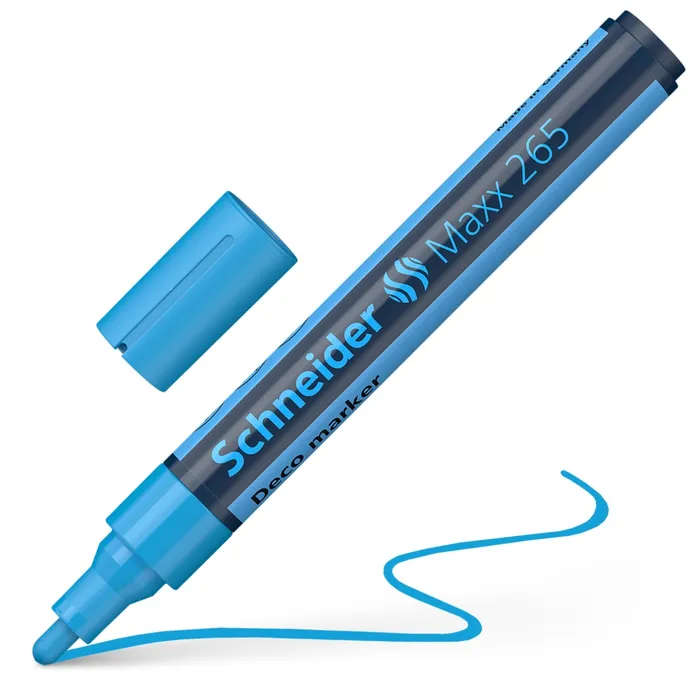 Hauptbild des Produkts Křídový popisovač "Maxx 265", modrá, 2-3mm, tekutý, SCHNEIDER