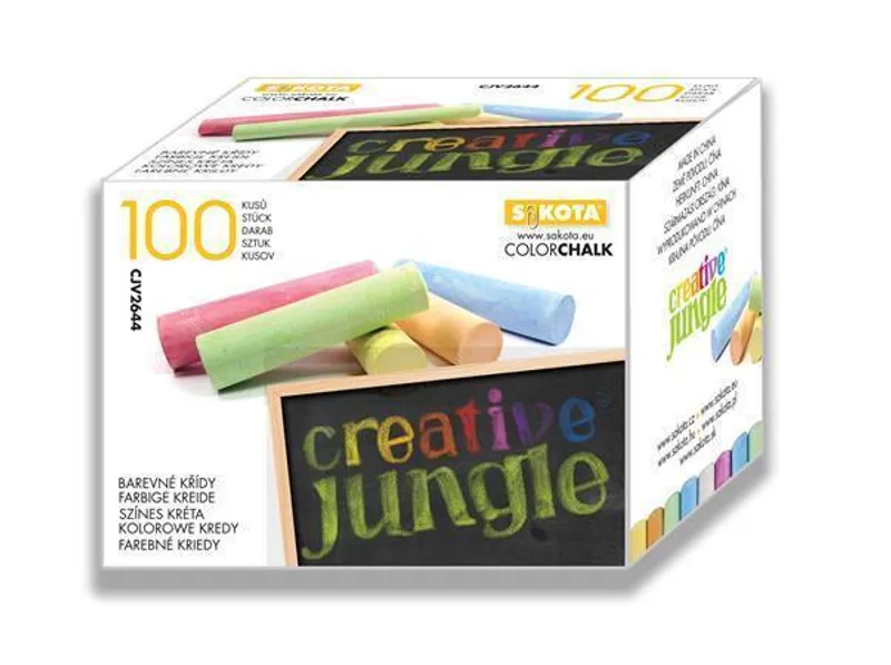 Hauptbild des Produkts Křídy na tabuli kulaté "Creative Jungle", mix barev