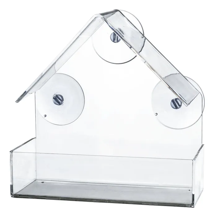 Hauptbild des Produkts Krmítko pro ptáky na okenní tabuli, 225 ml/15 × 15 × 6 cm, plast