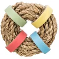 Weiteres Produktbild Seegrasring mit Papierkreisen, 8 cm