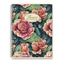 Weiteres Produktbild Ringblock Pigna Nature Flowers A4, quadratisch, 60 Blatt, Motivmix