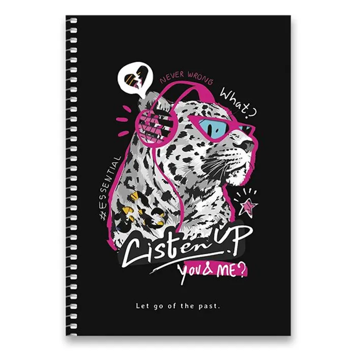 Hauptbild des Produkts Kroužkový blok Shkolyaryk Cool A5, čistý, 96 listů, mix motivů