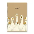 SHKOLYARYK Cuties Ringbuch - A5, kariert, 96 Blatt, Motivmix