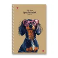 SHKOLYARYK Cuties Ringbuch - A5, kariert, 96 Blatt, Motivmix
