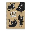 SHKOLYARYK Cuties Ringbuch - A5, kariert, 96 Blatt, Motivmix