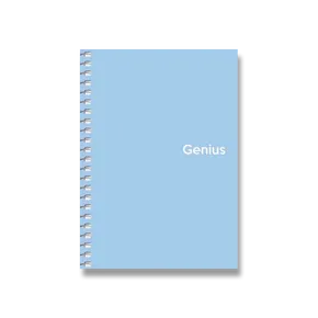 Shkolyaryk Genius A5 Ringblock, kariert, 80 Blatt, Farbmix