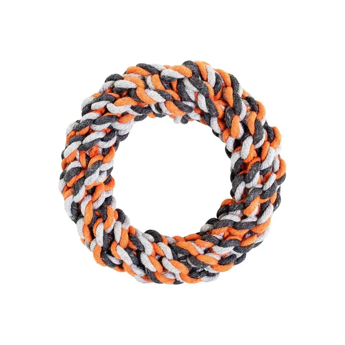 Hauptbild des Produkts Kruh HipHop bavlněný 15 cm / 130 g šedá, tm.šedá, oranžová