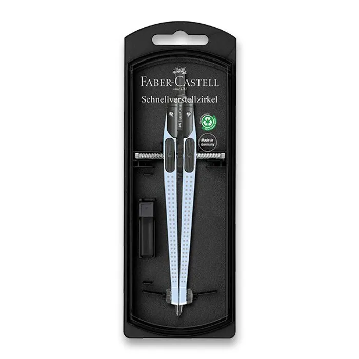 Hauptbild des Produkts Kružítko Faber-Castell Grip Quick-Set Compass Sky Blue