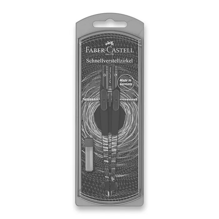 Hauptbild des Produkts Kružítko Faber-Castell Grip Quick Set Compass Trend Shiny Twist tm. modrá