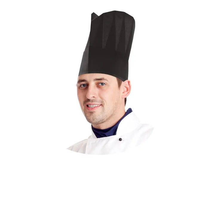 Hauptbild des Produkts Kuchařská čepice papírová, černá 23 cm [10 ks]