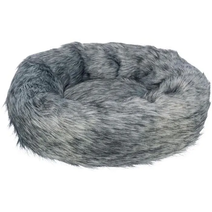 Hauptbild des Produkts Kulatý pelech YELINA 55 cm dlouhý plyšový vlas, černá/šedá