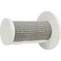 Weiteres Produktbild Runde Stufe mit Sisal, Wandelement, O 18 x 22 cm, Kiefernholz, weiß/grau
