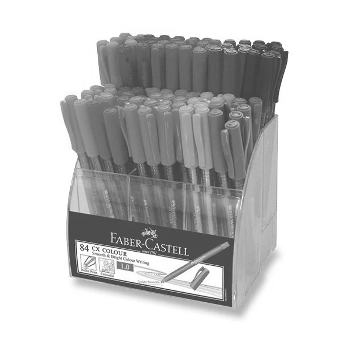 Hauptbild des Produkts Kuličková tužka Faber-Castell CX Colour stojánek, 84 ks