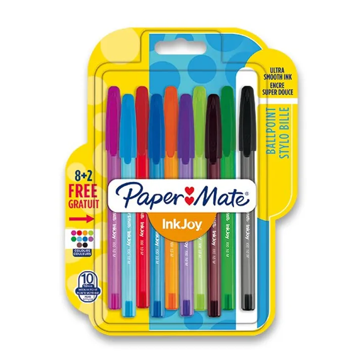 Hauptbild des Produkts Kuličková tužka PaperMate InkJoy 100 sada 10 barev
