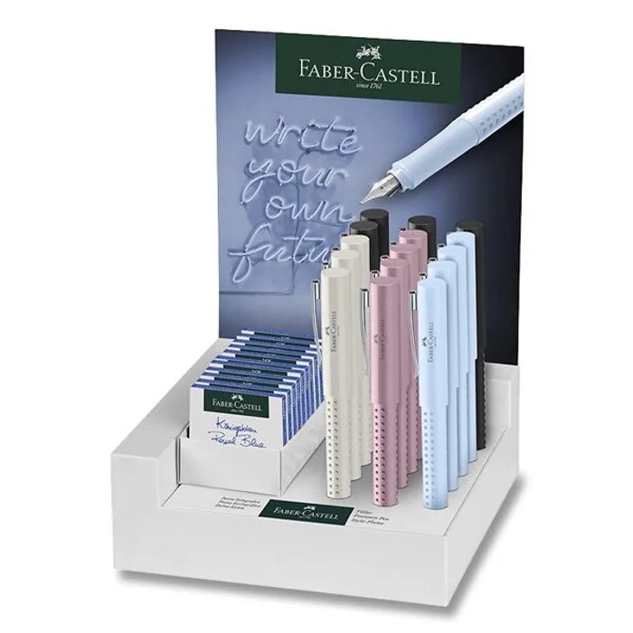 Hauptbild des Produkts Kuličkové pero Faber-Castell Grip 2010 Harmony stojánek, 15 ks, hrot F, M