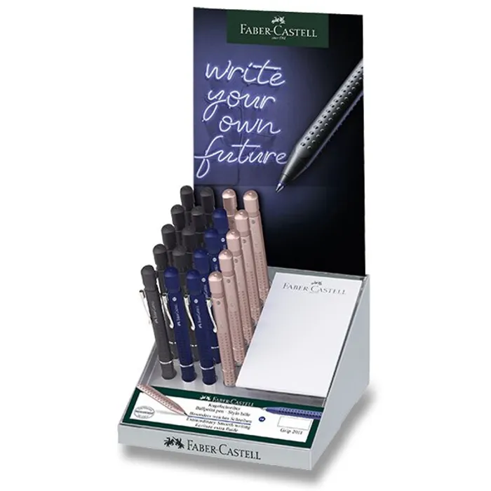 Hauptbild des Produkts Kuličkové pero Faber-Castell Grip 2011 XB, stojánek 20 ks, mix barev
