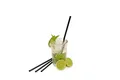 Trinkhalme JUMBO plastik schwarz 25 cm, Durchmesser 8 mm [500 Stück] (wiederverwendbar)
