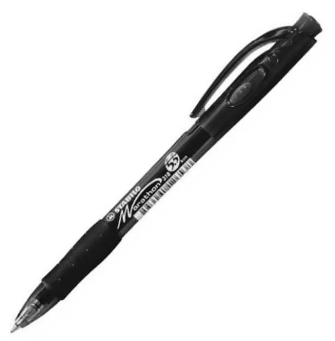 Hauptbild des Produkts Kuličkové pero "Marathon", černá 0,4mm, stiskací mechanismus, STABILO