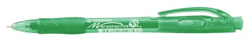 Hauptbild des Produkts Kuličkové pero "Marathon", zelená, 0,4mm, stiskací mechanismus, STABILO