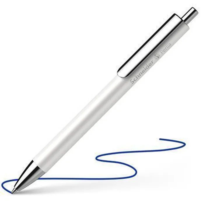 Hauptbild des Produkts Kuličkové pero "Perlia", bílá, 0,5 mm, stiskací mechanismus, modrý inkoust, SCHNEIDER