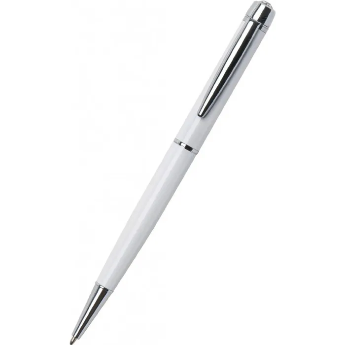 Hauptbild des Produkts Kuličkové pero s bílými krystaly "Lily Pen-MADE WITH SWAROVSKI ELEMENTS", bílá, 13 cm,