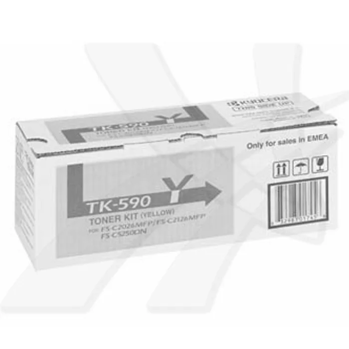Hauptbild des Produkts Kyocera originální toner TK590Y, yellow, 5000str., 1T02KVANL0, Kyocera FS-C 2026, 2126MFP