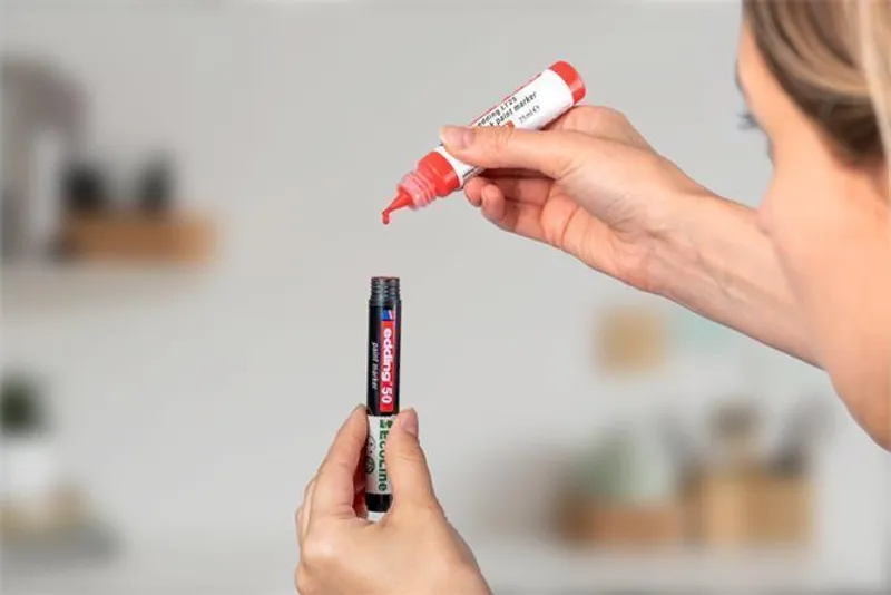 Hauptbild des Produkts Lakový popisovač "50 EcoLine", modrá, 2-3 mm, EDDING 4-50-003