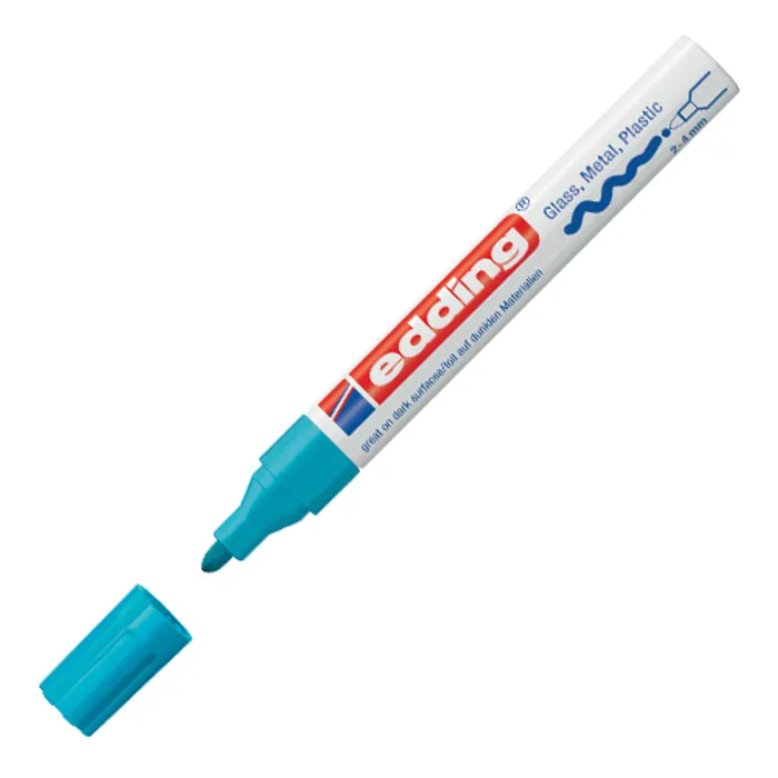 Hauptbild des Produkts Lakový popisovač "750", světle modrá, 2-4mm, EDDING